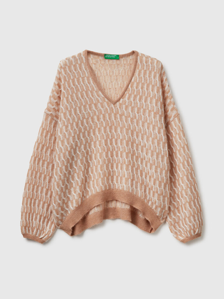 V NECK SWEATER L/S Women image number 5